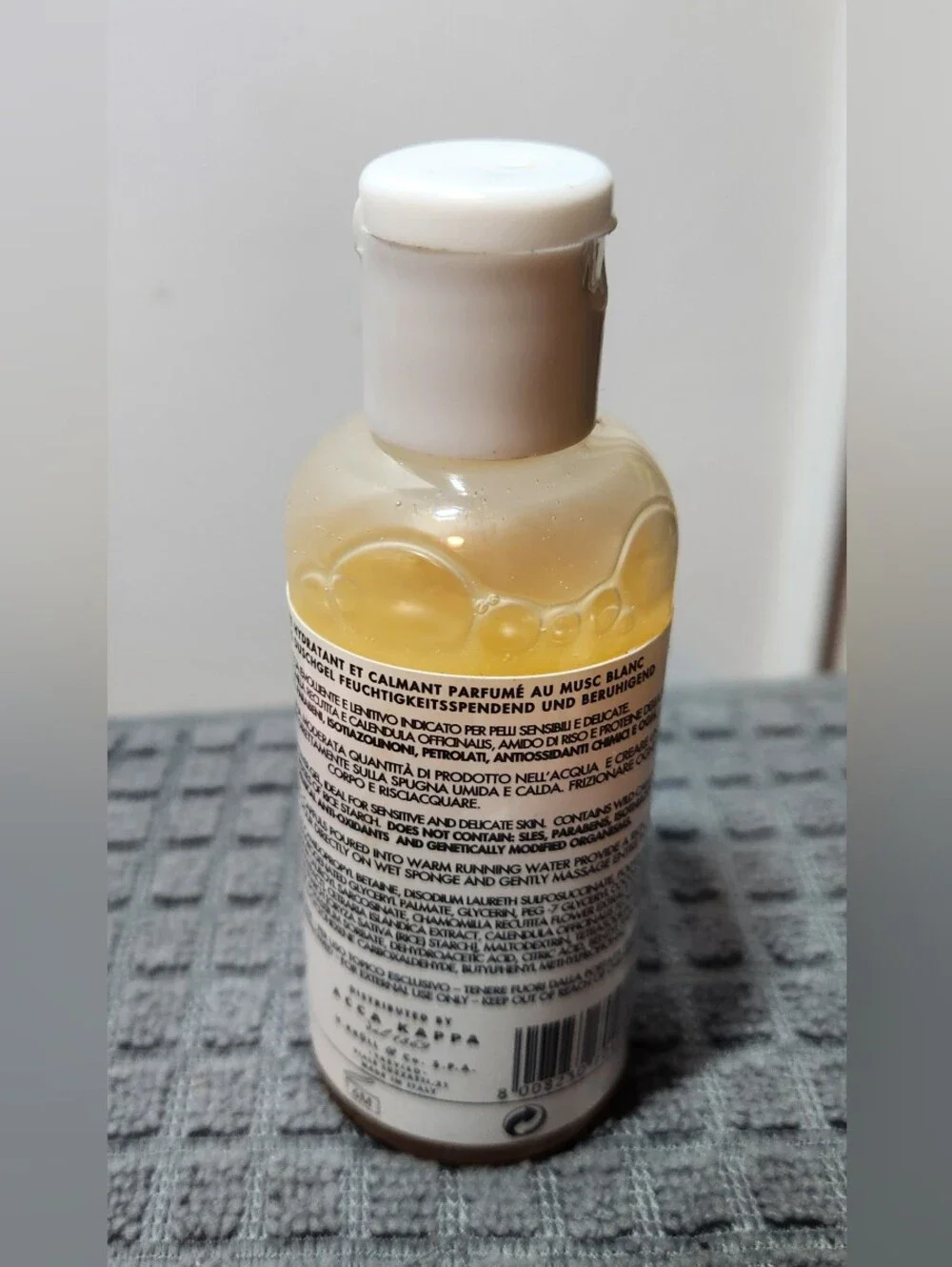 Acca Kappa Mushio Bianco Shower Gel 2.5oz/75ml Bottle